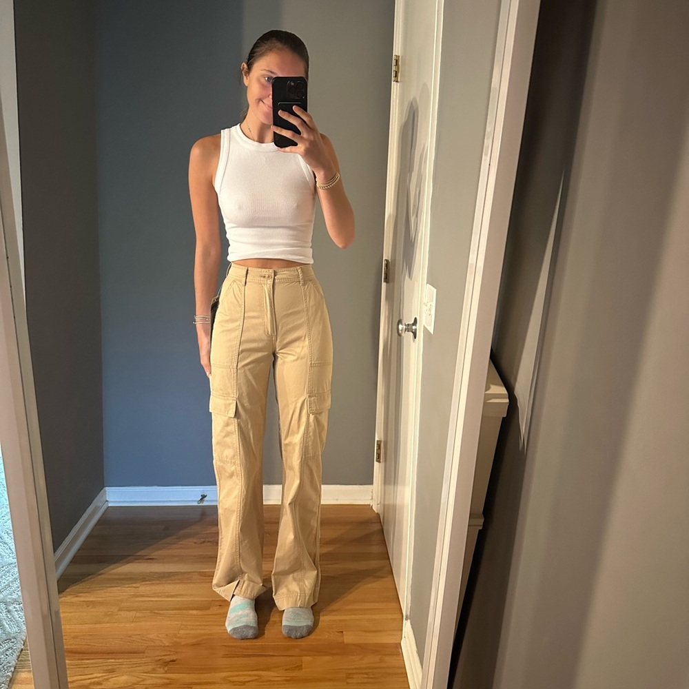 Abercrombie & Fitch Tan Cargo Pants